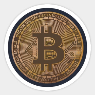 Bitcoin Digital Money Sticker